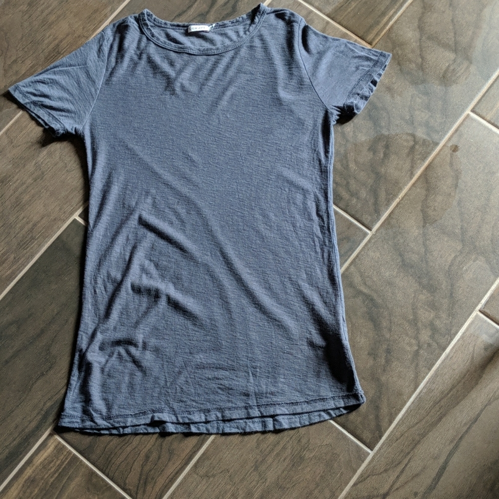 Vici dolls crew neck t shirt in charcoal